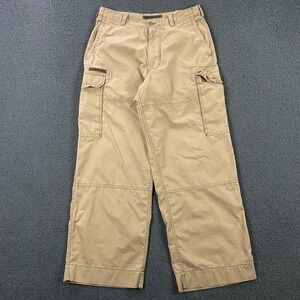 Abercrombie Fitch Paratroop Pants Mens 30x28 Cargo Baggy Loose Skate Y2K VTG tan